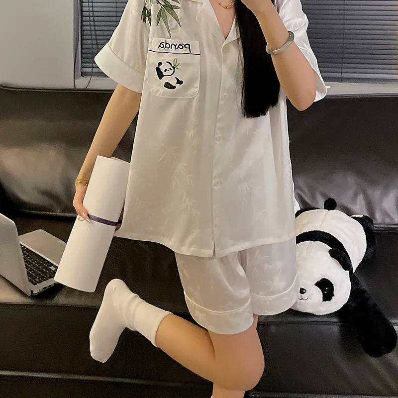 Lan Miao Pajama Set Women's White-1