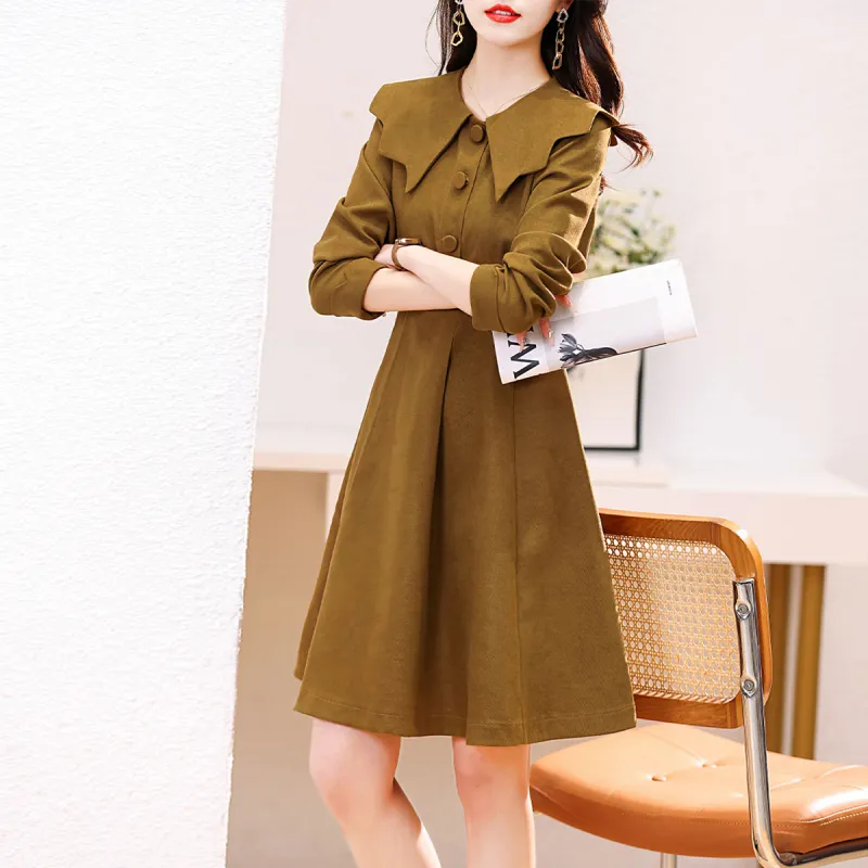 Fele.d Long Sleeved Dress Women's-1