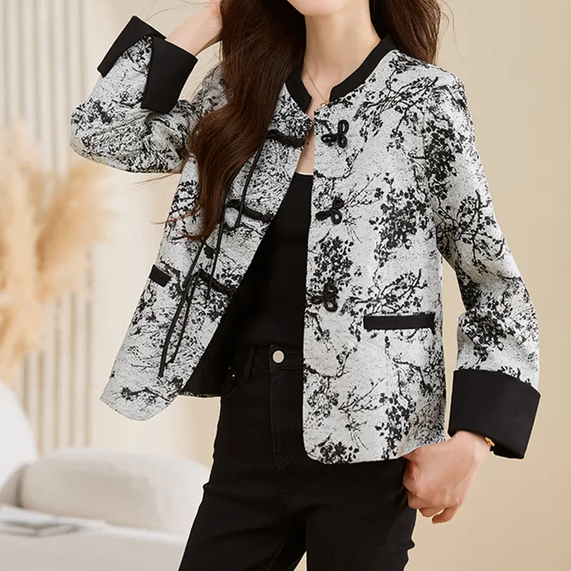 Fele.d Jackets & Coats Women's Plum Blossom Print-2