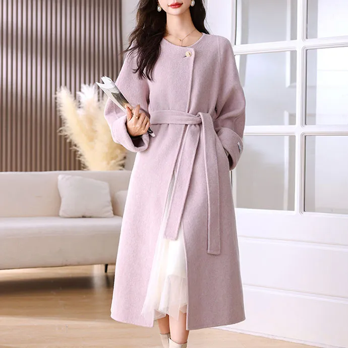 Fele.d Coat Women's Pink Purple-6