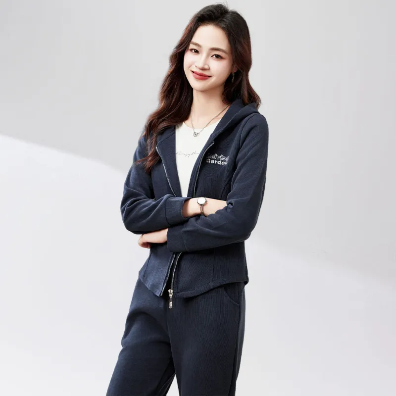 Fele.d Casual Suit Women's Gray-2