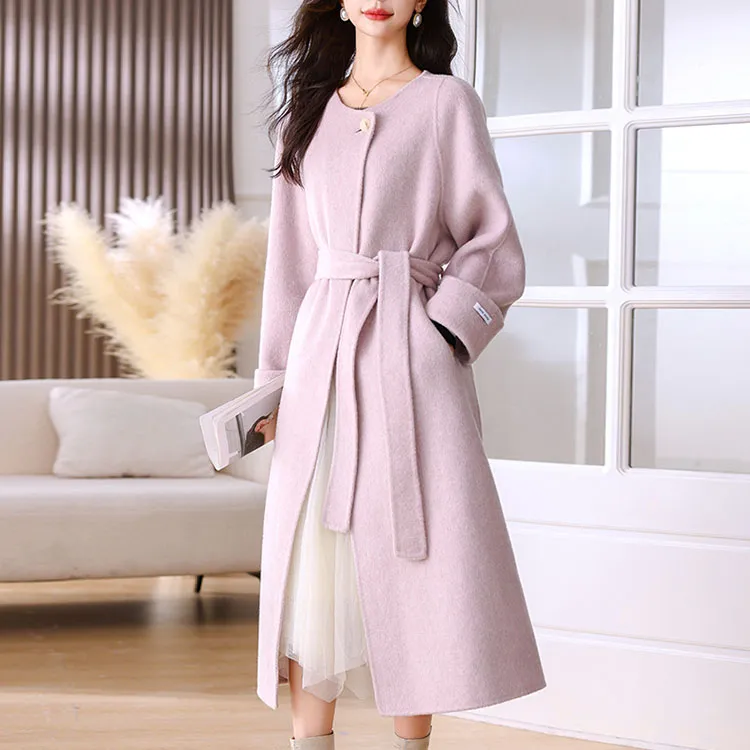 Fele.d Coat Women's Pink Purple-7