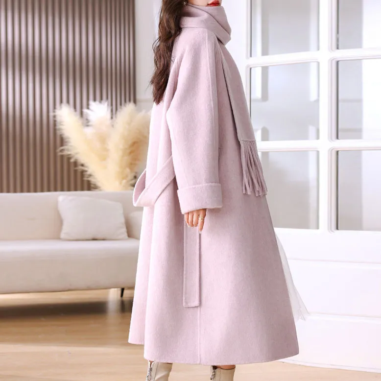 Fele.d Coat Women's Pink Purple-8
