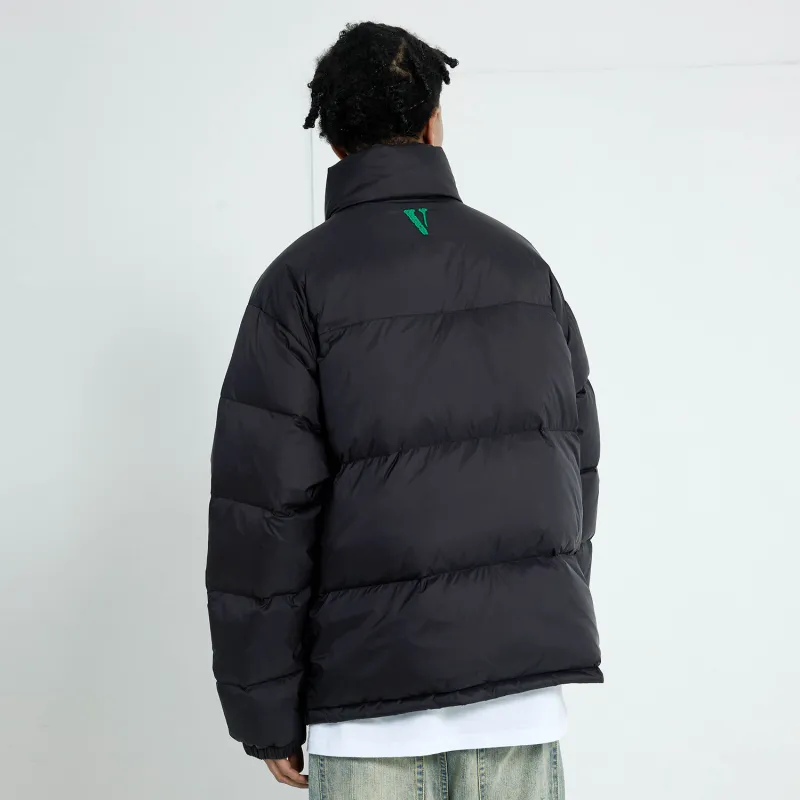 VLONE Down Jacket Unisex Black Green-5
