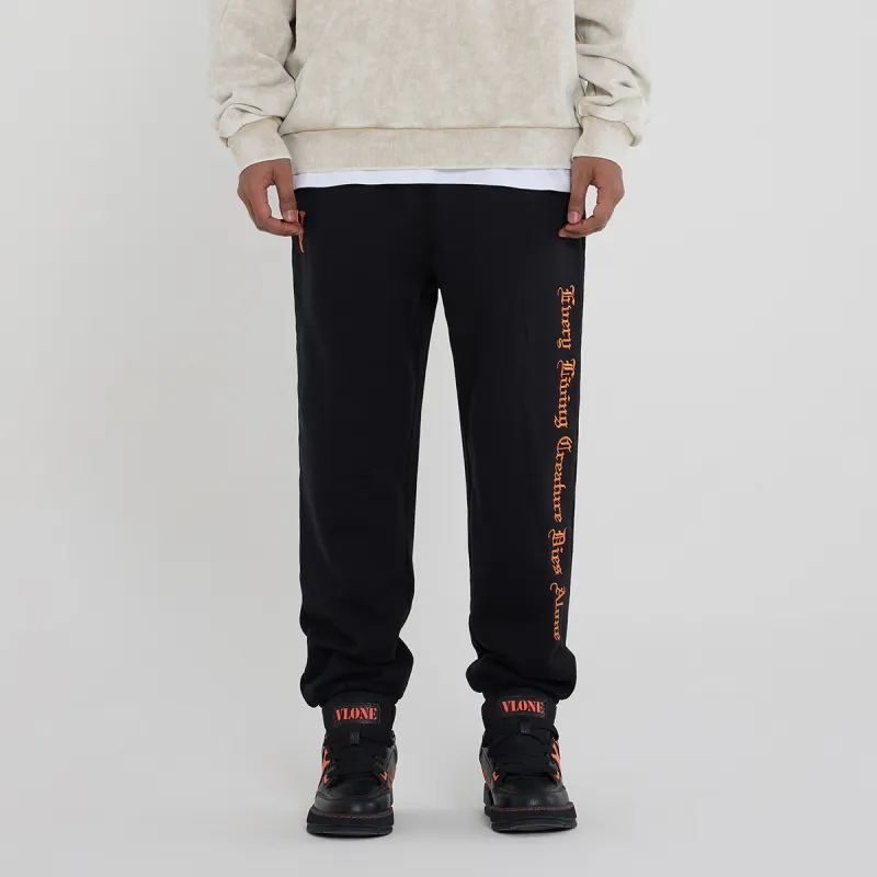 VLONE Gothic Alphabet Series Knitted Sweatpants Unisex-3