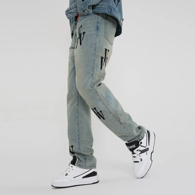 VLONE Straight Fit Jeans Unisex-5