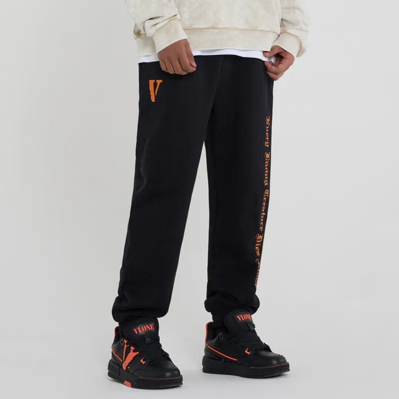 VLONE Gothic Alphabet Series Knitted Sweatpants Unisex-9
