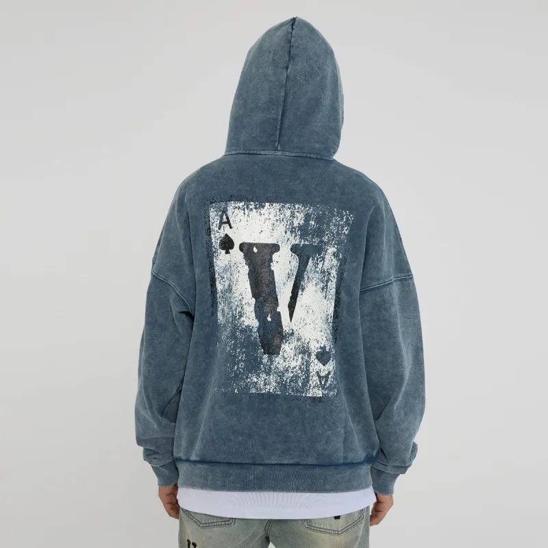 VLONE Sweatshirts Unisex Blue-3
