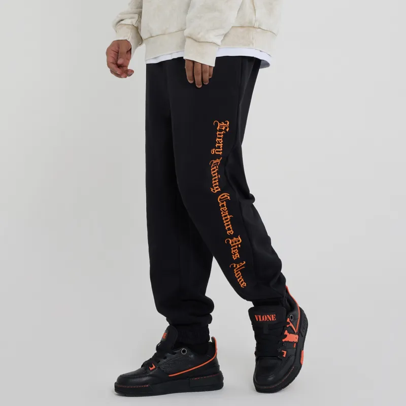 VLONE Gothic Alphabet Series Knitted Sweatpants Unisex-2