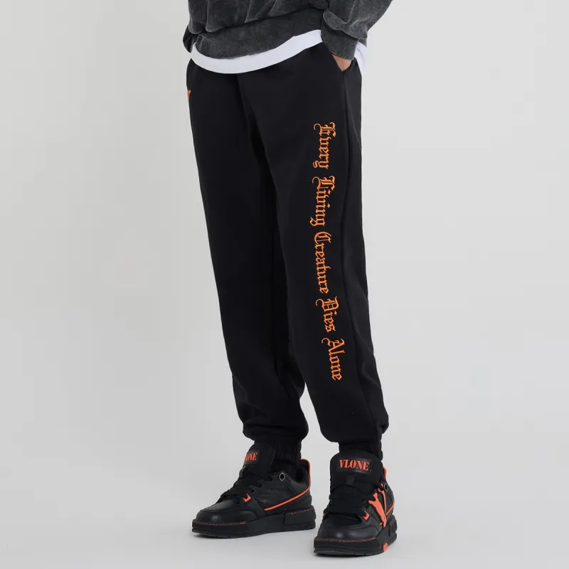VLONE Gothic Alphabet Series Knitted Sweatpants Unisex-6