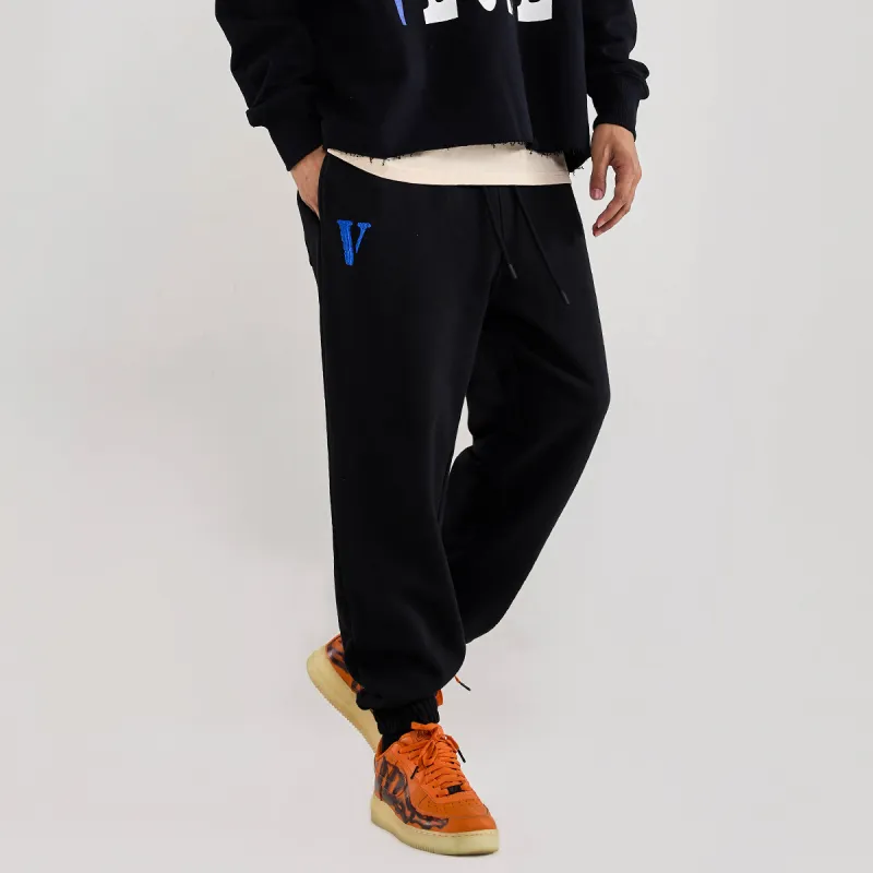 VLONE Gothic Alphabet Series Knitted Sweatpants Unisex-17