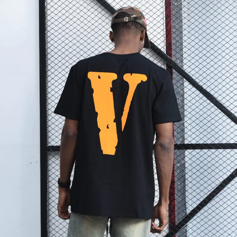 VLONE T Shirt Unisex Black Yellow-4