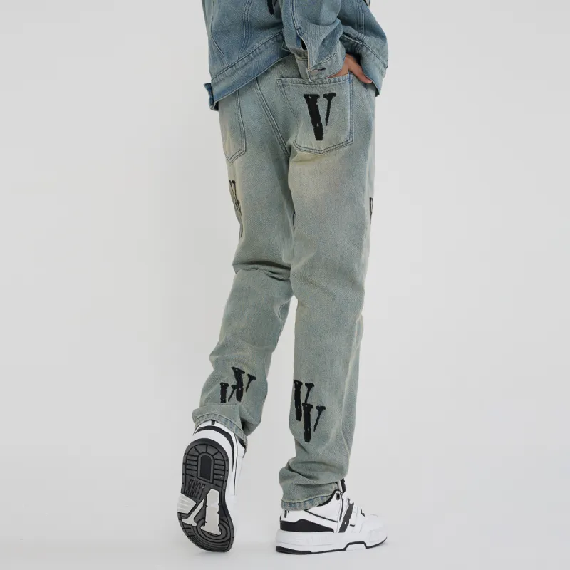 VLONE Straight Fit Jeans Unisex-3
