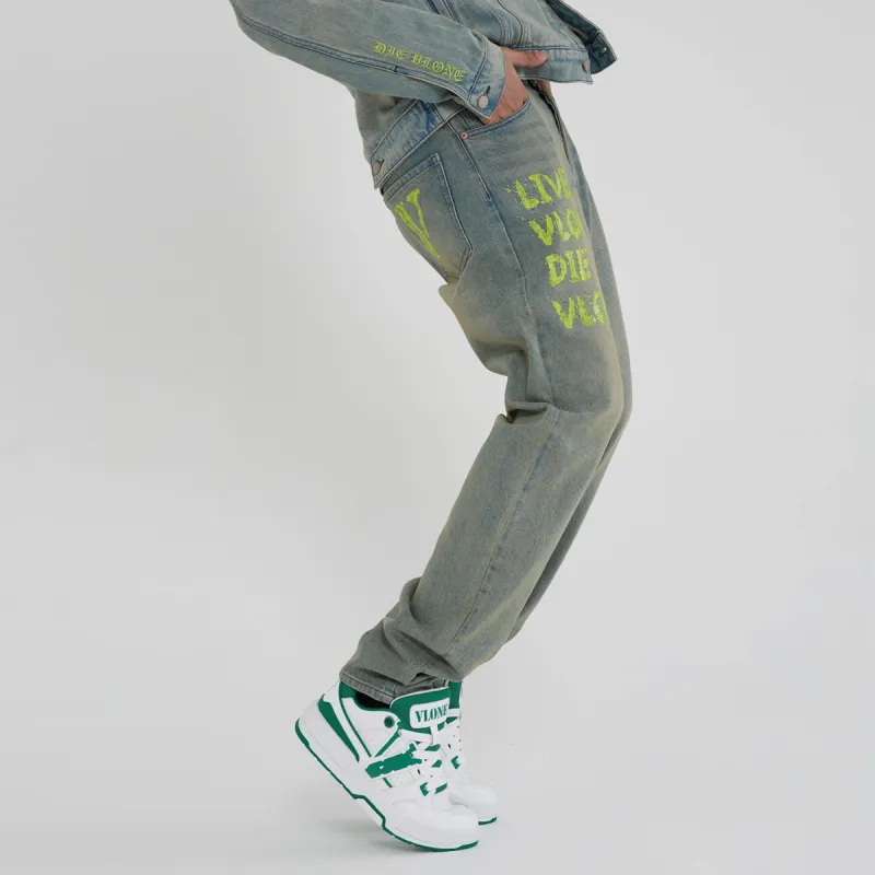 VLONE Straight Fit Jeans Unisex-8