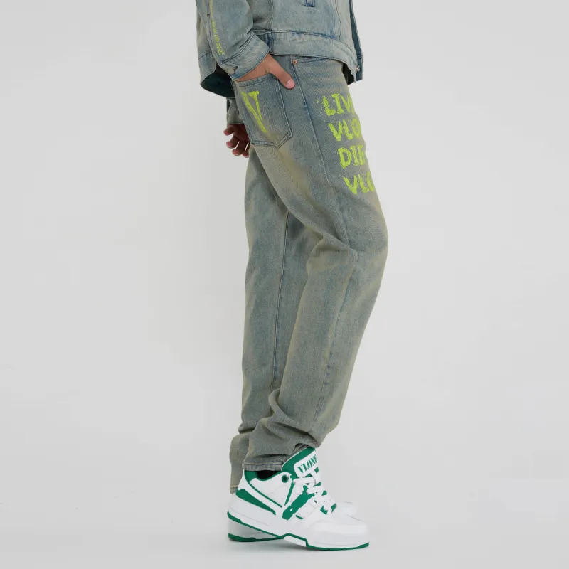VLONE Straight Fit Jeans Unisex-7