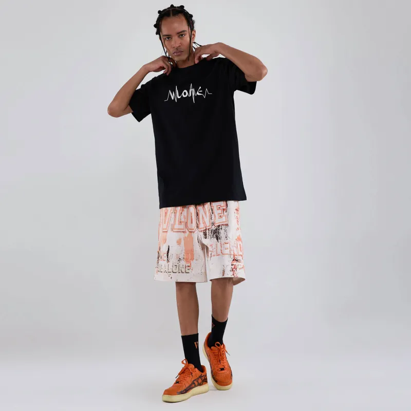 VLONE Casual Shorts Unisex Set Of 2 Black+Gray Pink-5