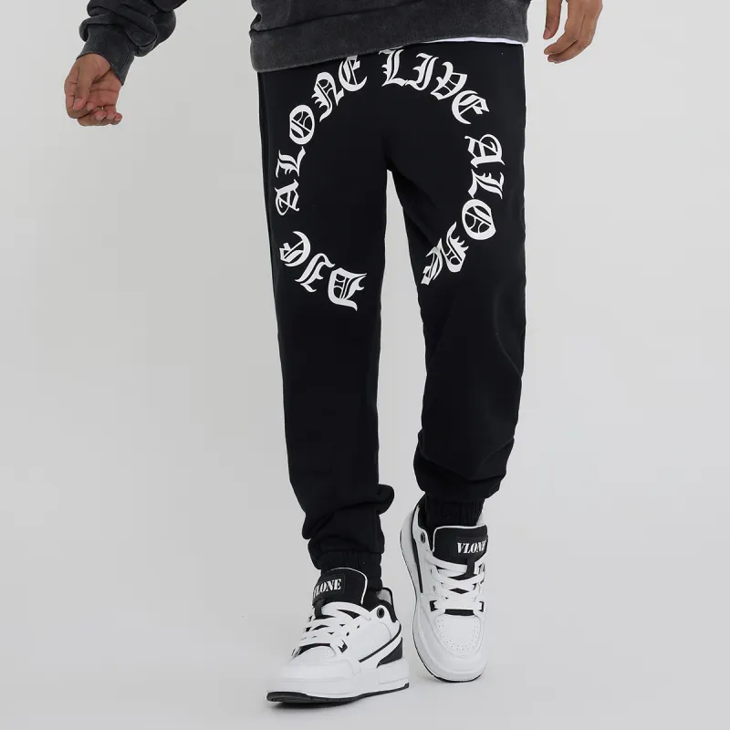 VLONE Gothic Alphabet Series Knitted Sweatpants Unisex-4