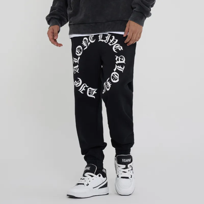 VLONE Gothic Alphabet Series Knitted Sweatpants Unisex-3