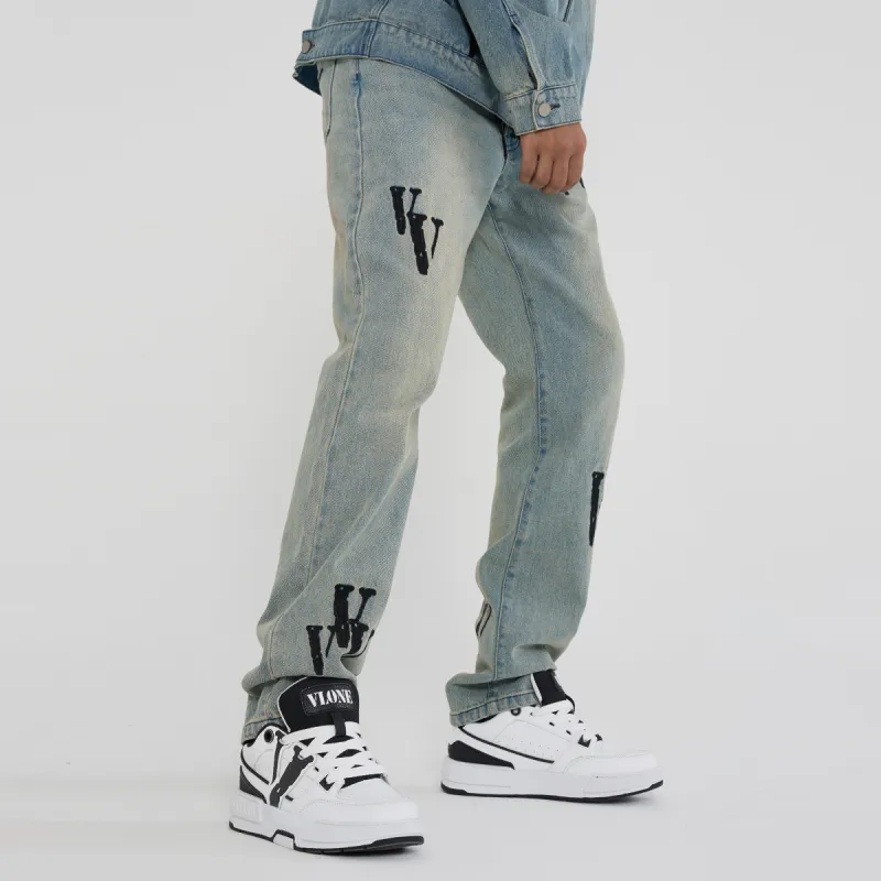 VLONE Straight Fit Jeans Unisex-8