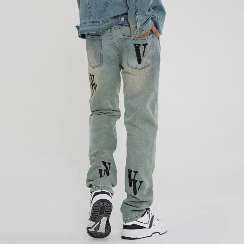 VLONE Straight Fit Jeans Unisex-7