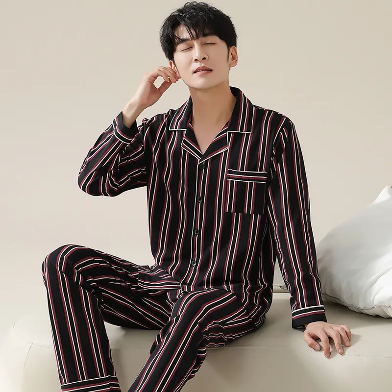 Huggy Kissy Pajama Set Men's Black-4