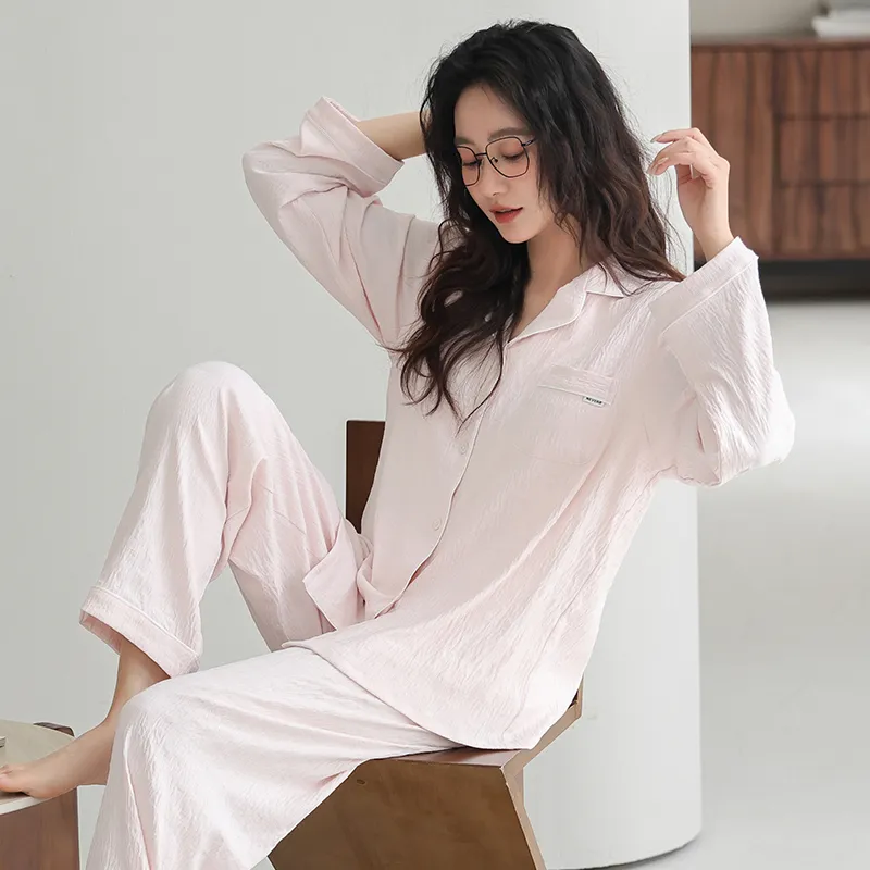 Huggy Kissy Pajama Set Women's Light Pink-4