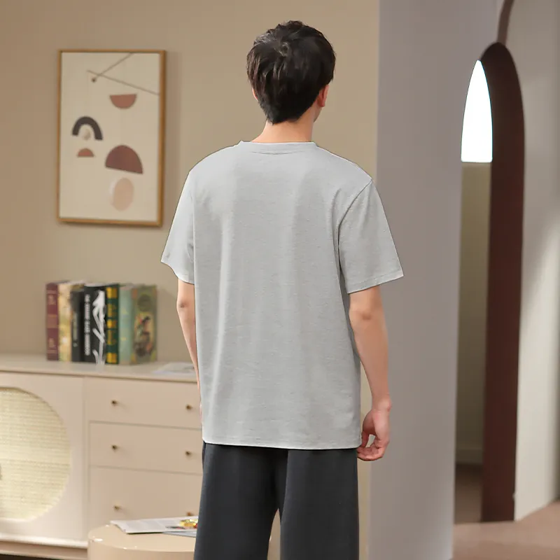 Huggy Kissy Pajama Set Men's Phantom Gray-1