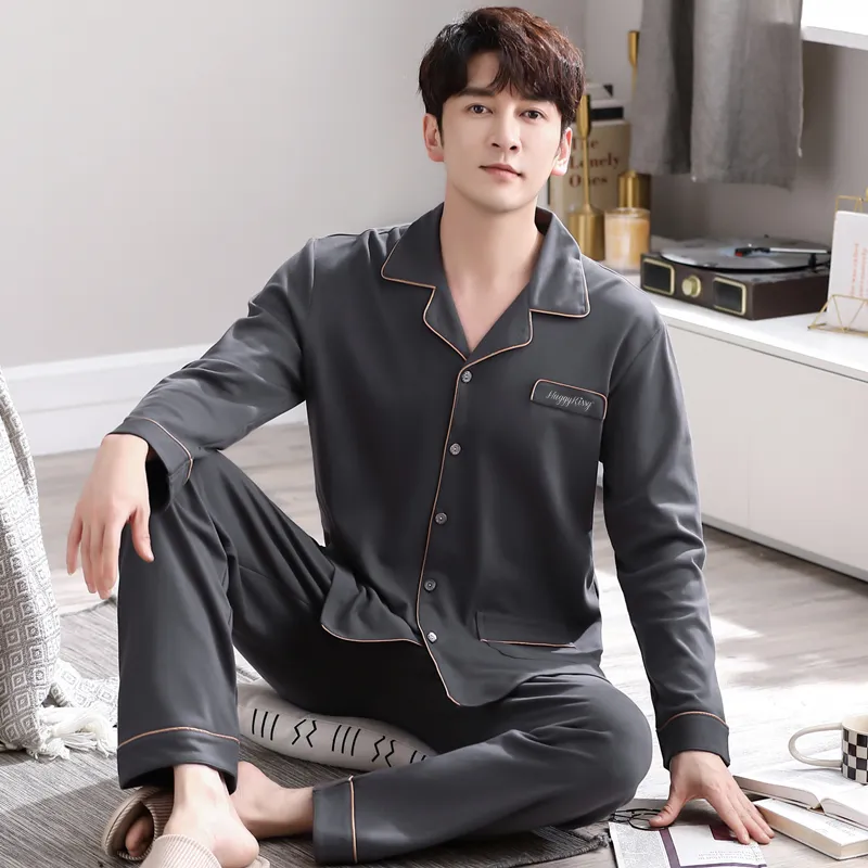 Huggy Kissy Pajama Set Men's Pencil Gray-3
