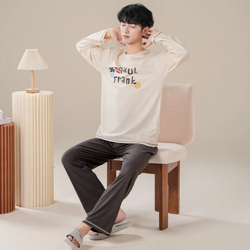 PAUL FRANK Pajama Set Men's Apricot-4