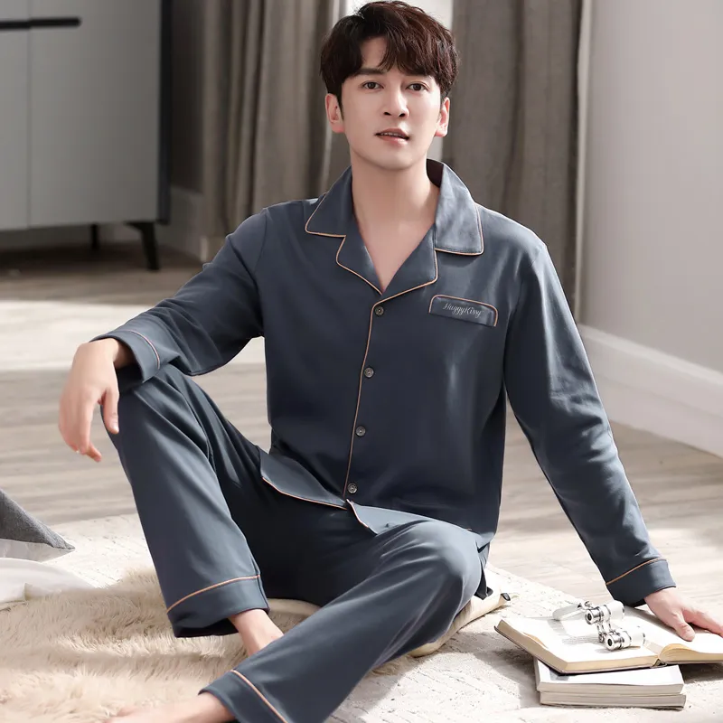 Huggy Kissy Pajama Set Men's Pencil Gray-4