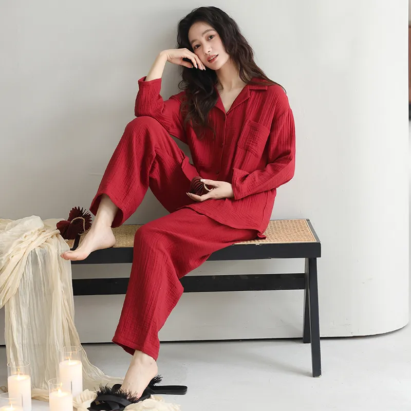 Huggy Kissy Pajama Set Women's Red-1