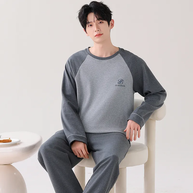 Huggy Kissy Pajama Set Men's Heather Gray-3