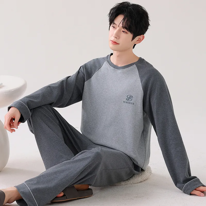 Huggy Kissy Pajama Set Men's Heather Gray-4