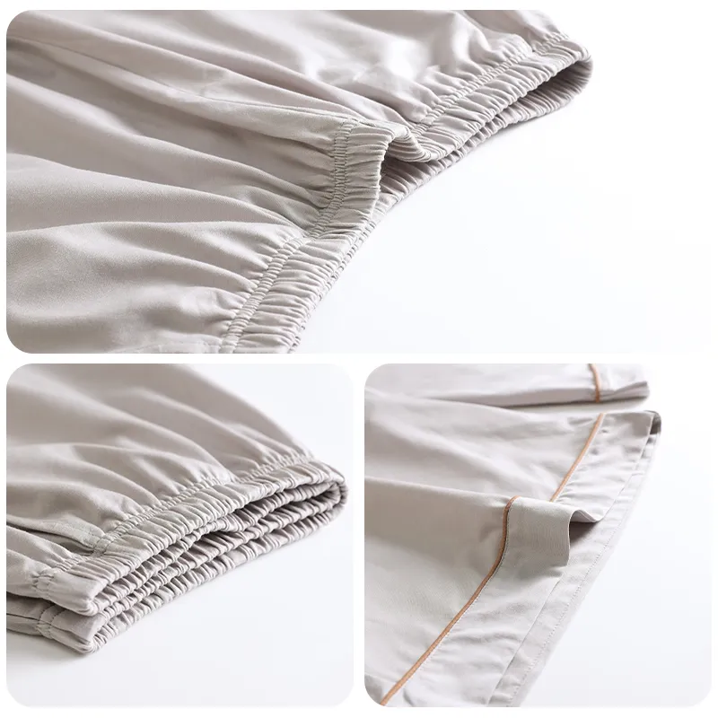Huggy Kissy Pajama Set Men's Light Gray-4