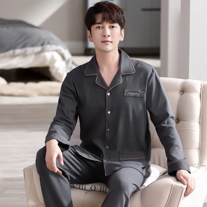 Huggy Kissy Pajama Set Men's Pencil Gray-5