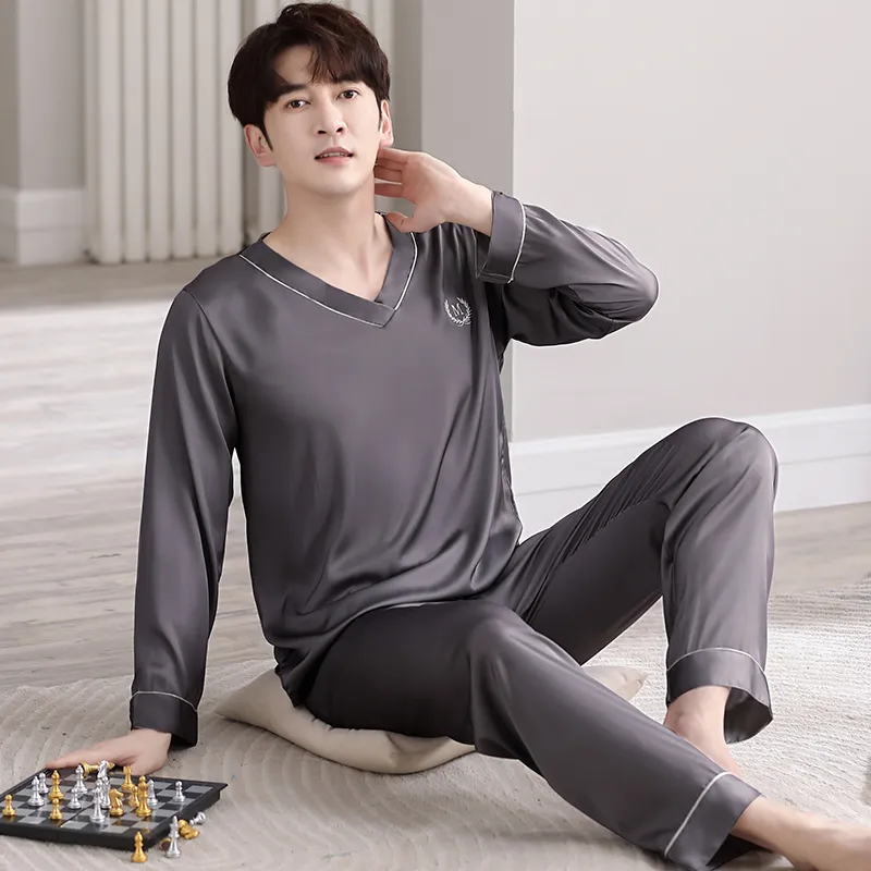Huggy Kissy Pajama Set Men's Pencil Gray-3