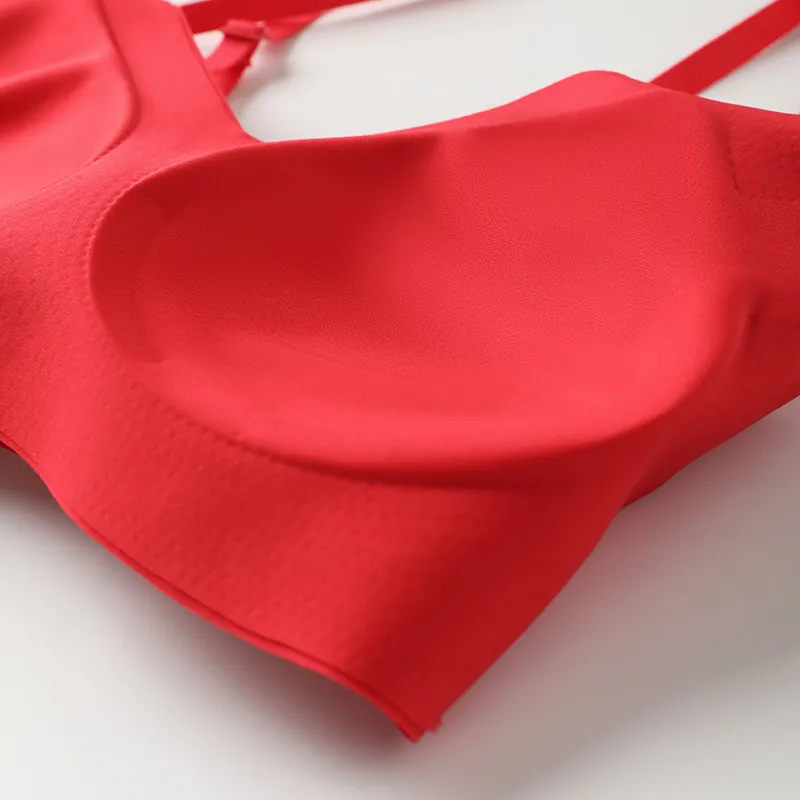 Huggy Kissy Underwear Set Women's Camisole Style Red-7
