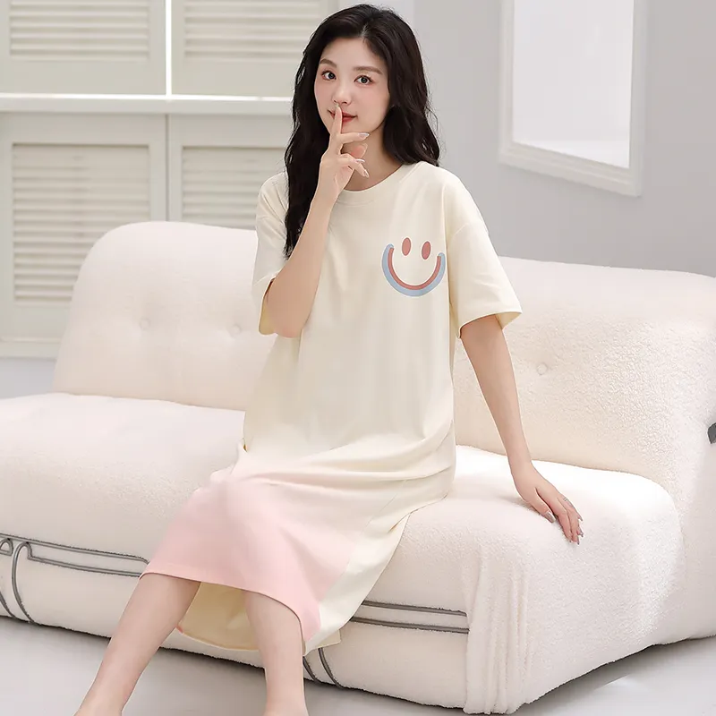 Huggy Kissy Nightgown Women's Light Pink-1