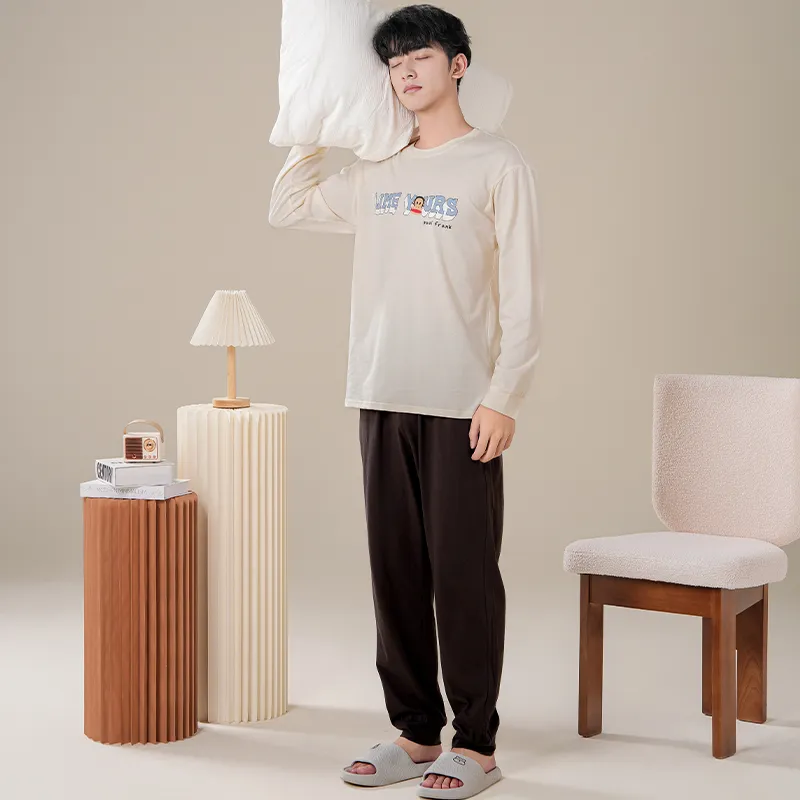 PAUL FRANK Pajama Set Men's Apricot-4