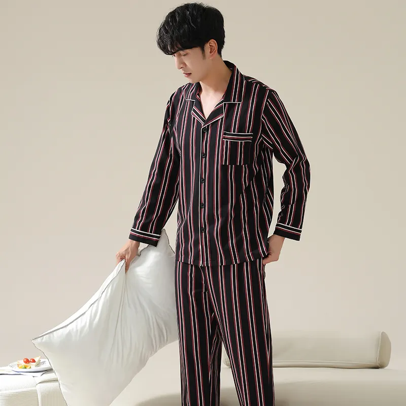 Huggy Kissy Pajama Set Men's Black-5