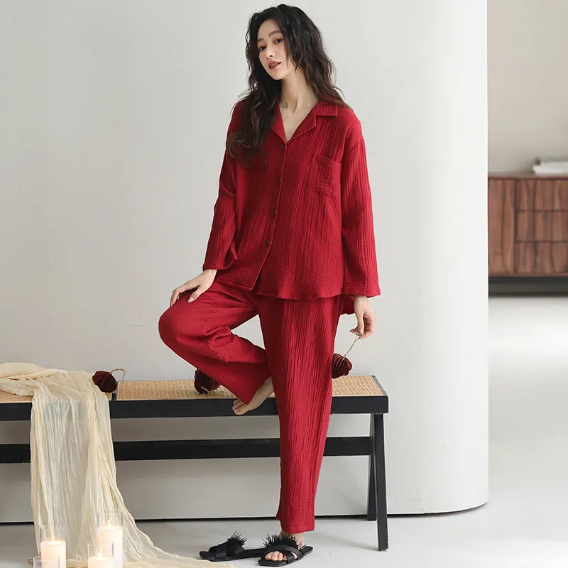 Huggy Kissy Pajama Set Women's Red-2
