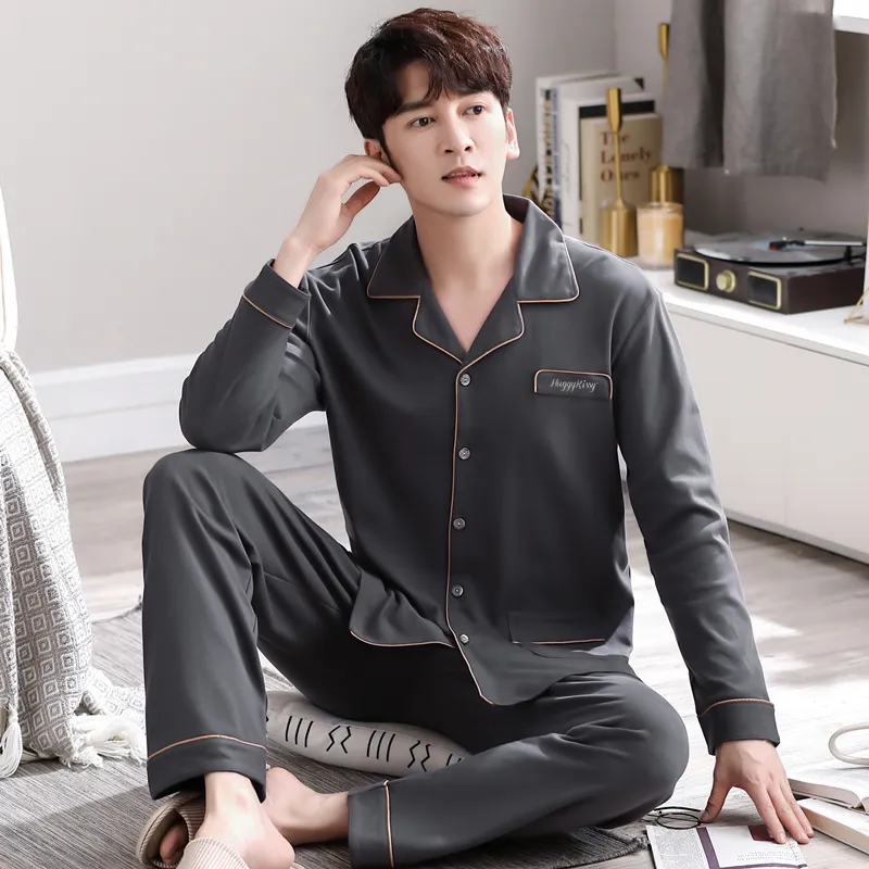 Huggy Kissy Pajama Set Men's Pencil Gray-2