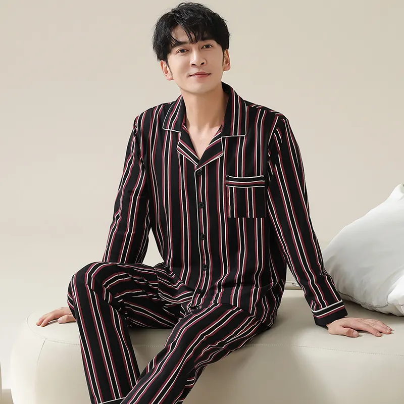 Huggy Kissy Pajama Set Men's Black-1