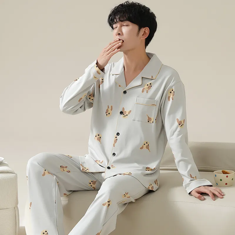 Huggy Kissy Men Pajama Sets-2