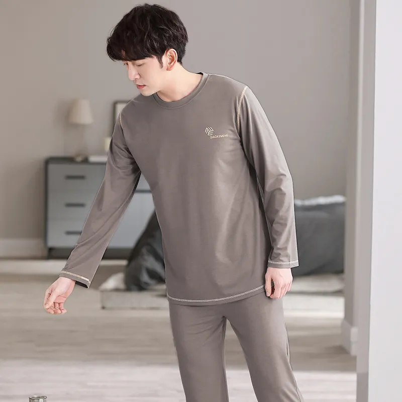Huggy Kissy Pajama Set Men's Khaki-4