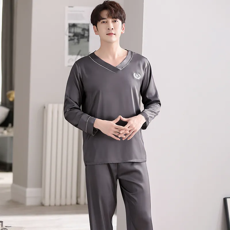 Huggy Kissy Pajama Set Men's Pencil Gray-5