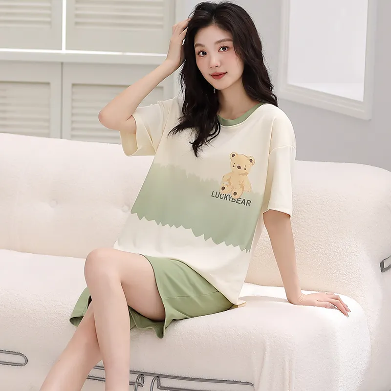 Huggy Kissy Pajama Set Women's Apricot-3