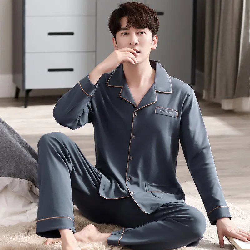 Huggy Kissy Pajama Set Men's Pencil Gray-2