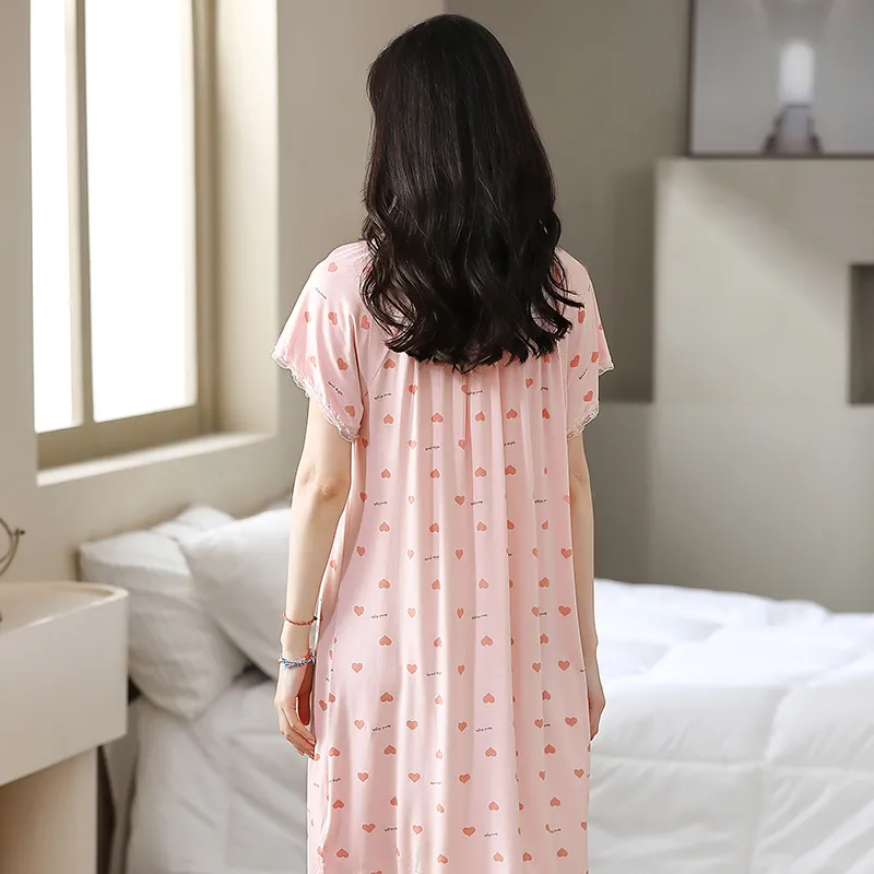 Huggy Kissy Nightgown Women's Foam Pink-1