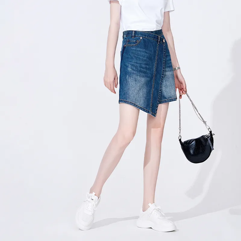 NAVIGARE Denim Shorts Women's Dark Pearl Royal Blue-4